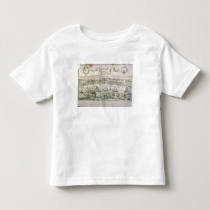 Camiseta De Bebé Vista de Burdeos y del río Garona, firmada cerca