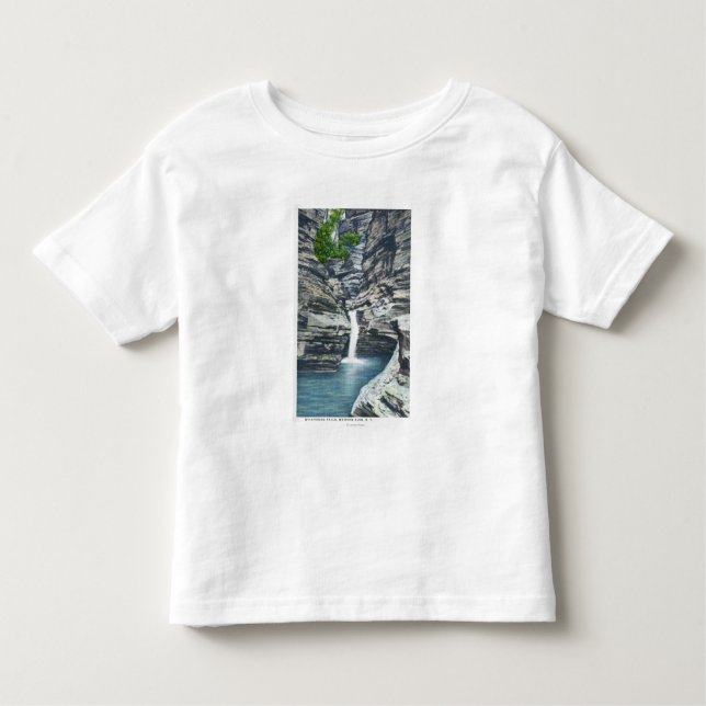 Camiseta De Bebé Vista de caídas susurrantes (Anverso)