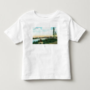 Camiseta De Bebé Vista de CityFairbanks, AK