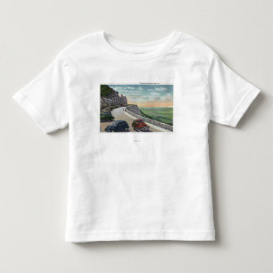 Camiseta De Bebé Vista de coches viejos en el monumento Hwy de