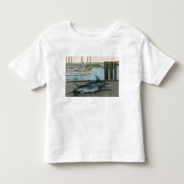Camiseta De Bebé Vista de dos peces espadas (Anverso)