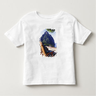 Camiseta De Bebé Vista de Gros Piton desde Stonefield Estate Villa