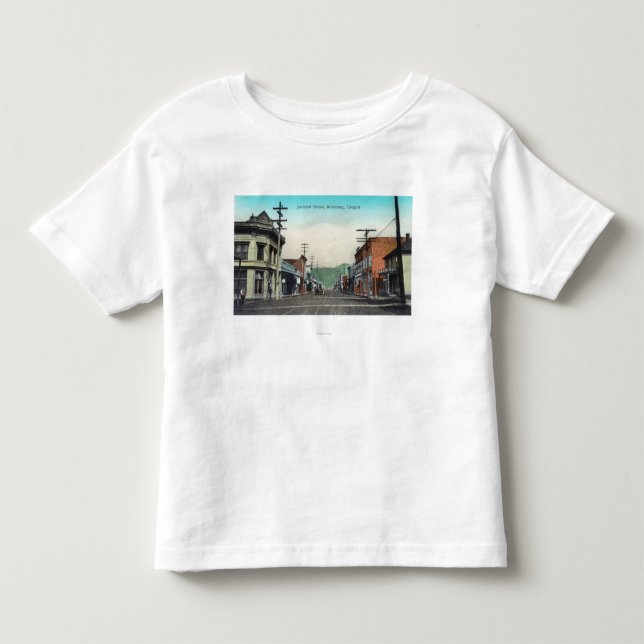 Camiseta De Bebé Vista de Jackson StreetRoseburg, O (Anverso)