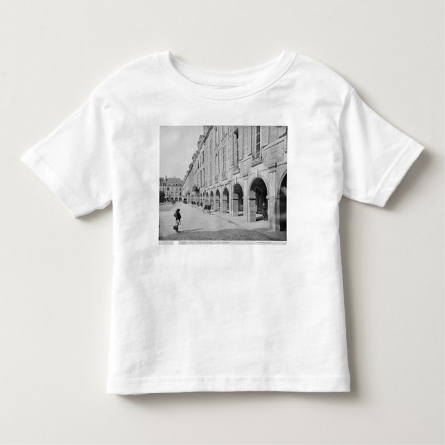 Camiseta De Bebé Vista de la arcada de la Place des Vosges (Anverso)