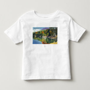 Camiseta De Bebé Vista de la bahía del paraíso y de la montaña