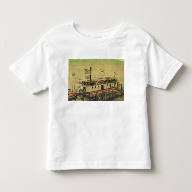 Camiseta De Bebé Vista de la barca de Klondike (Anverso)