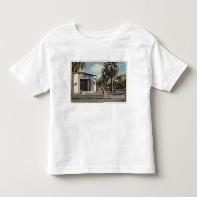 Camiseta De Bebé Vista de la biblioteca del monumento de Welwood (Anverso)