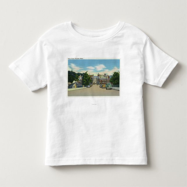 Camiseta De Bebé Vista de la calle del agua (Anverso)