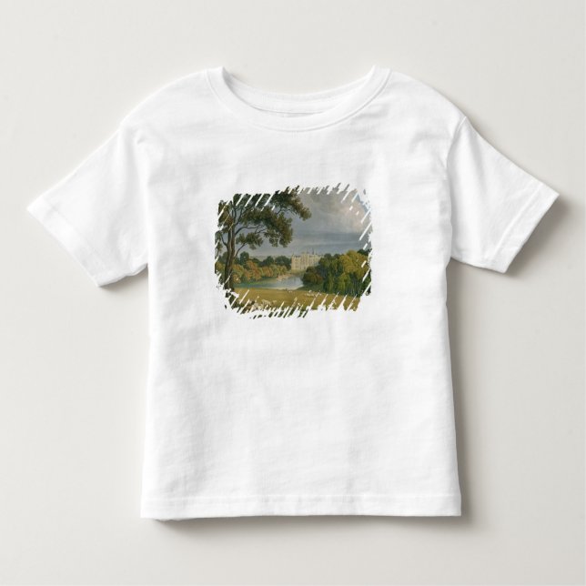 Camiseta De Bebé Vista de la casa de Burghley, asiento del marqués (Anverso)