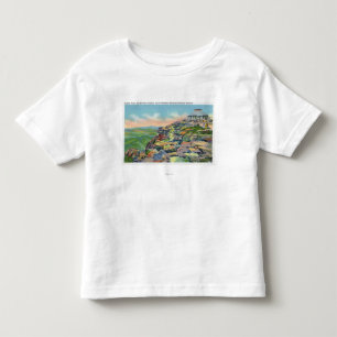 Camiseta De Bebé Vista de la casa de la cumbre, terminal del