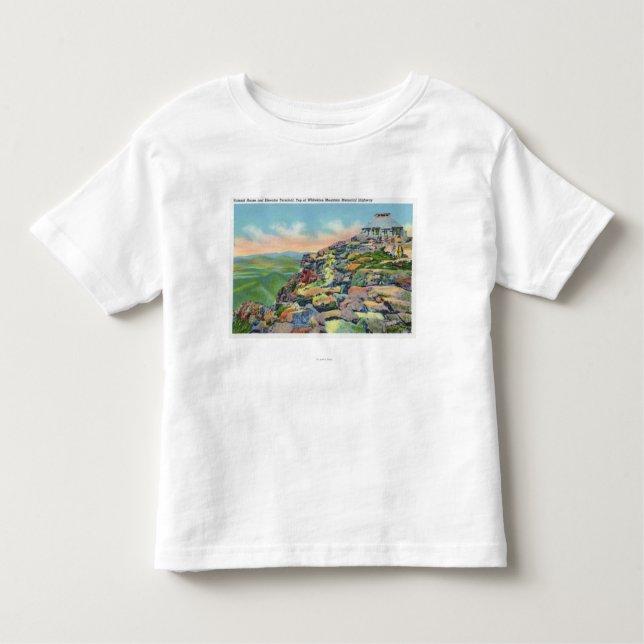 Camiseta De Bebé Vista de la casa de la cumbre, terminal del (Anverso)