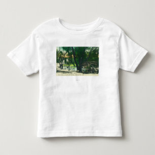Camiseta De Bebé Vista de la charca de las aguas termales