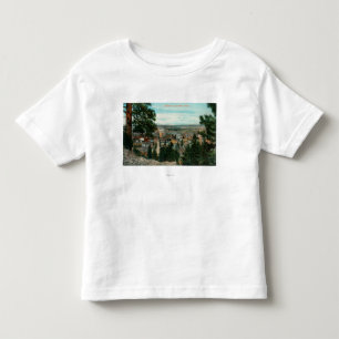 Camiseta De Bebé Vista de la ciudad a través de los árboles