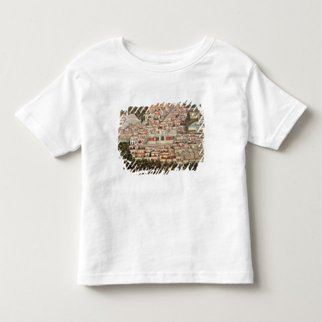 Camiseta De Bebé Vista de la ciudad de Damasco (Anverso)