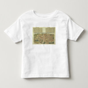 Camiseta De Bebé Vista de la ciudad emparedada de Florencia, del