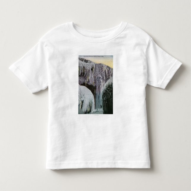 Camiseta De Bebé Vista de la cueva de los vientos en invierno (Anverso)