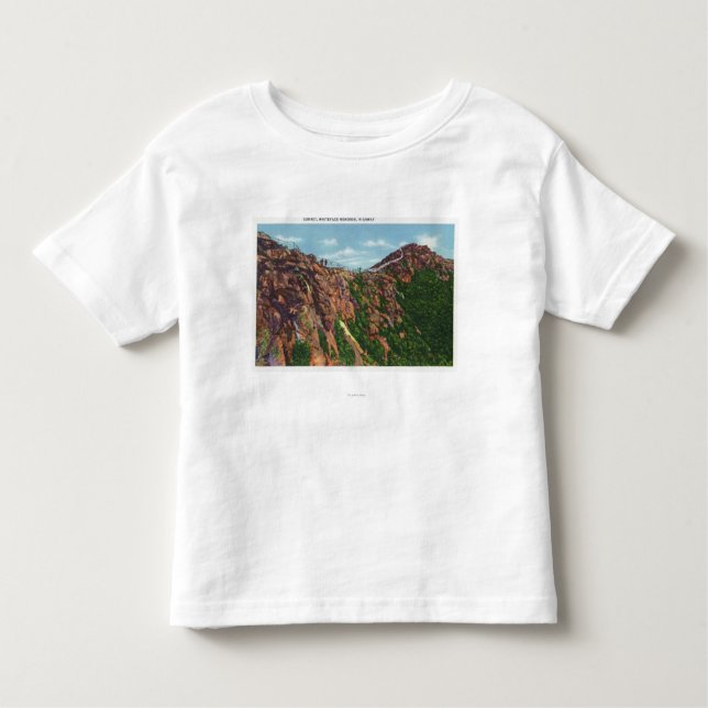 Camiseta De Bebé Vista de la cumbre de Whiteface Mt (Anverso)