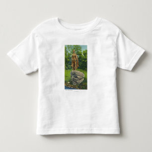 Camiseta De Bebé Vista de la estatua de la doncella del peregrino
