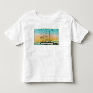 Camiseta De Bebé Vista de la estrella del barco de la India