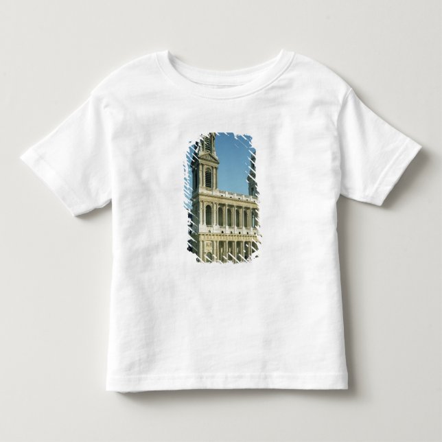 Camiseta De Bebé Vista de la fachada de la iglesia de (Anverso)