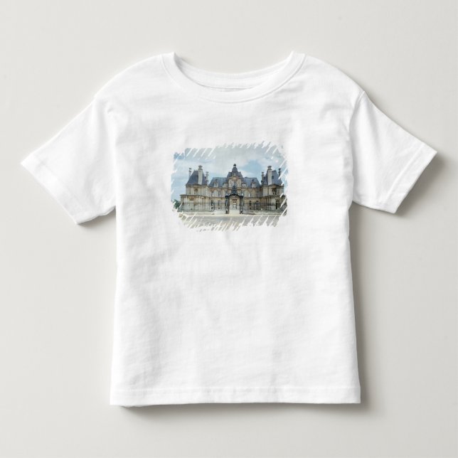 Camiseta De Bebé Vista de la fachada del oeste de Chateau de (Anverso)