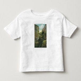 Camiseta De Bebé Vista de la grieta del acantilado de la cabeza