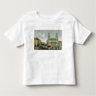 Camiseta De Bebé Vista de la iglesia del Santo-Sulpice