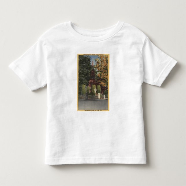 Camiseta De Bebé Vista de la iglesia episcopal de San Jaime (Anverso)