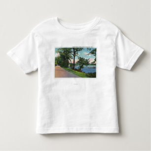 Camiseta De Bebé Vista de la impulsión de la orilla del lago a lo