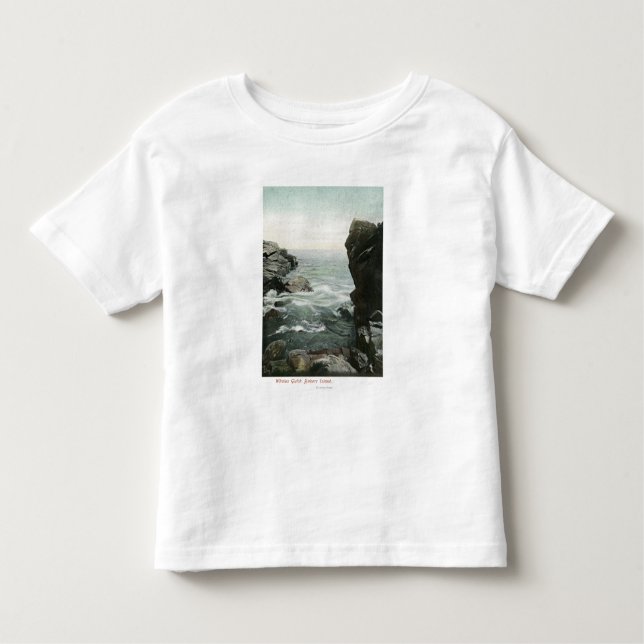 Camiseta De Bebé Vista de la isla de panaderos, quebrada de las (Anverso)