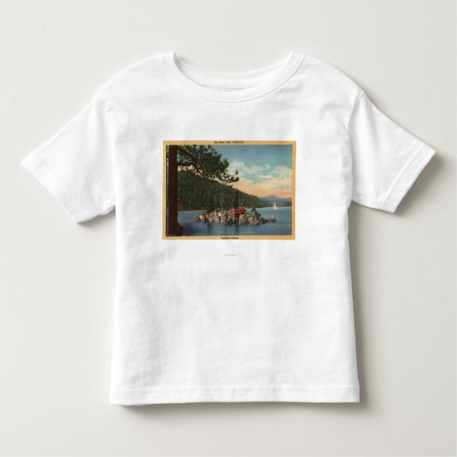 Camiseta De Bebé Vista de la isla del tesoro (Anverso)
