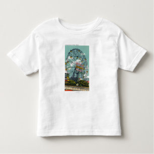 Camiseta De Bebé Vista de la noria famosa de la maravilla