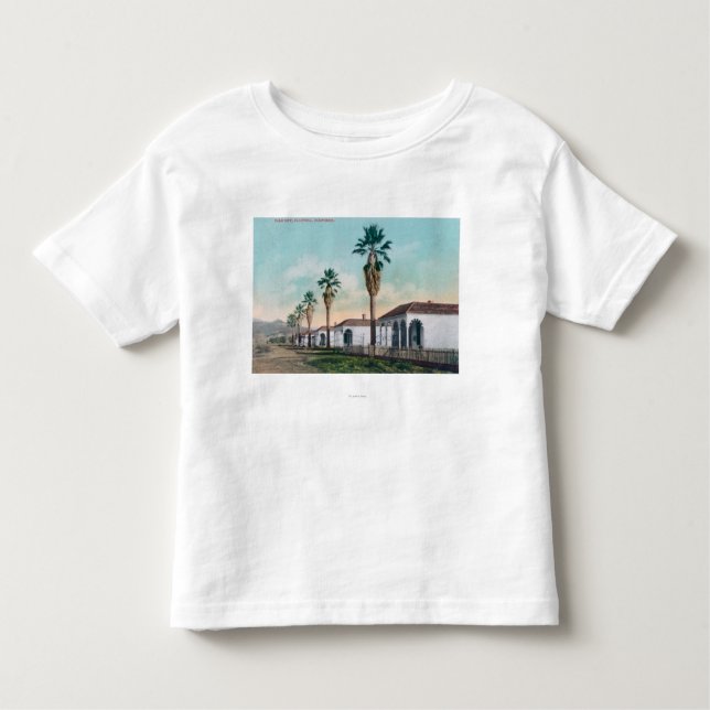 Camiseta De Bebé Vista de la palma RowCalistoga, CA (Anverso)