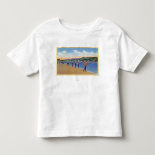 Camiseta De Bebé Vista de la pesca de color salmón de los