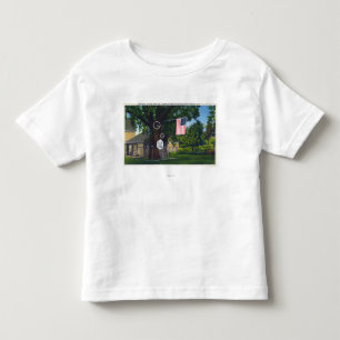 Camiseta De Bebé Vista de la plantación maderera histórica de la