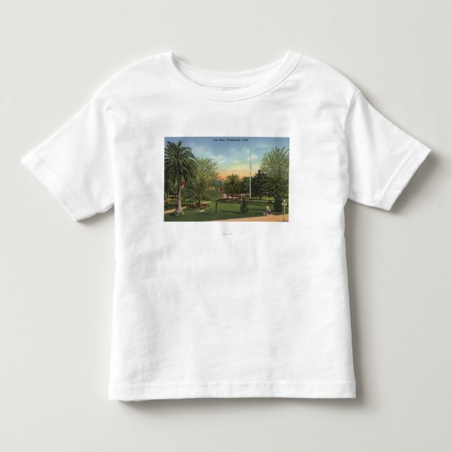 Camiseta De Bebé Vista de la plaza (Anverso)