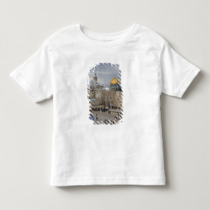 Camiseta De Bebé Vista de la plaza del Muro Occidental al final de 