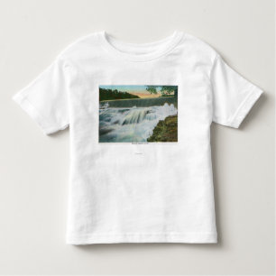 Camiseta De Bebé Vista de la presa en el abismo de Ausable