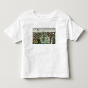 Camiseta De Bebé Vista de la puerta de Kettel en Delft (grabado)