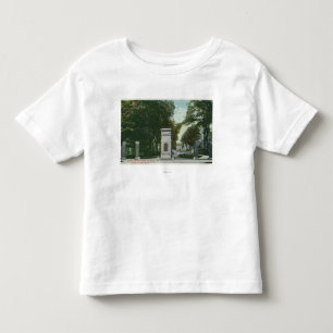 Camiseta De Bebé Vista de la puerta del monumento de la universidad