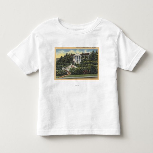 Camiseta De Bebé Vista de la residencia de Loretta Young (Anverso)