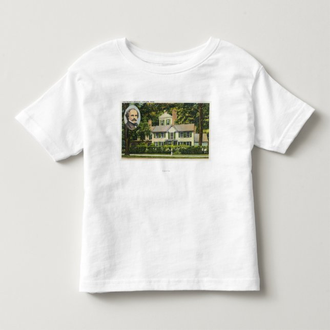 Camiseta De Bebé Vista de la residencia del borde del camino de (Anverso)