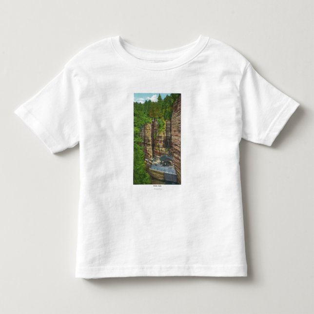 Camiseta De Bebé Vista de la roca de la tabla (Anverso)