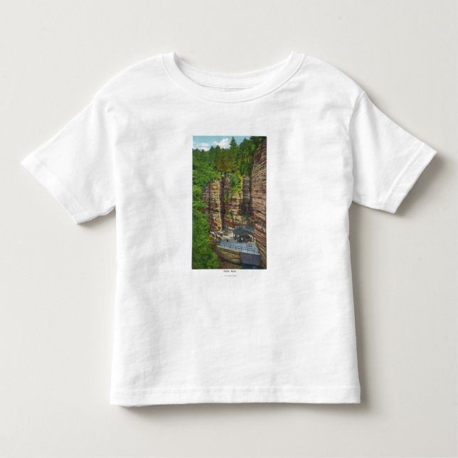 Camiseta De Bebé Vista de la roca de la tabla (Anverso)