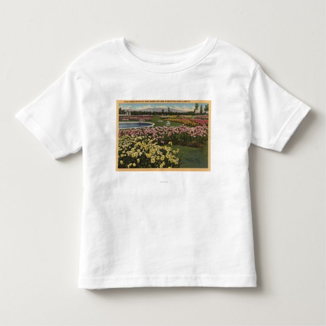 Camiseta De Bebé Vista de la rosaleda municipal (Anverso)