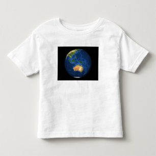 Camiseta De Bebé Vista de la tierra llena que muestra Indonesia,
