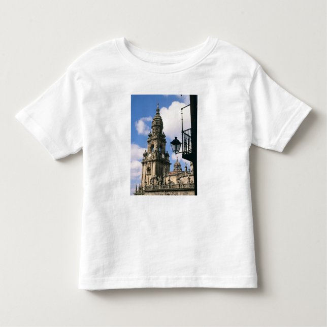 Camiseta De Bebé Vista de la torre de reloj en la esquina del (Anverso)