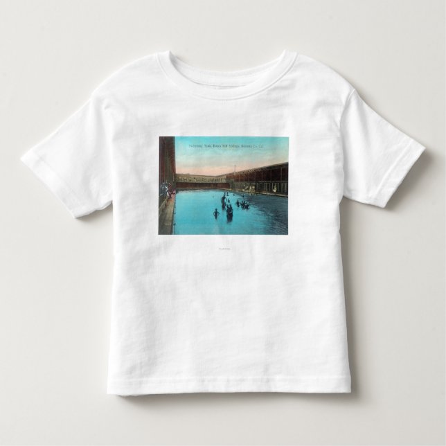Camiseta De Bebé Vista de las aguas termales de TankBoyes que (Anverso)