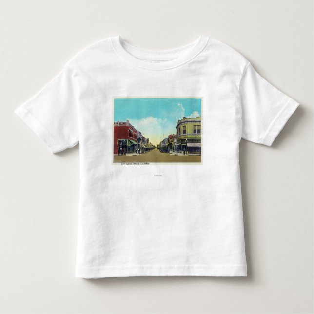 Camiseta De Bebé Vista de las caídas de Park Avenue Idaho, (Anverso)