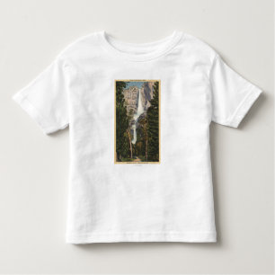 Camiseta De Bebé Vista de las cataratas de Yosemite y del valle